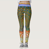 Peacock Feathers Leggings (Vorderseite)