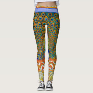 Peacock Feathers Leggings