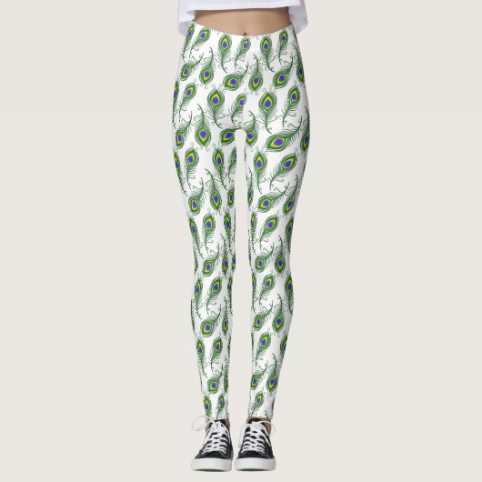 Peacock Feathers Leggings (Vorderseite)