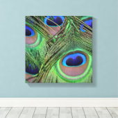 Peacock Feathers Leinwanddruck (Insitu (Holzboden))
