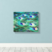 Peacock Feathers Leinwanddruck (Insitu (Holzboden))