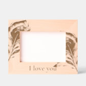 Peacock Feathers Liebe Geätzte Rahmen (Vorderseite)