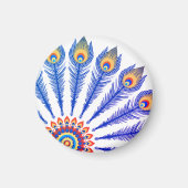 Peacock feathers magnet (Vorne)