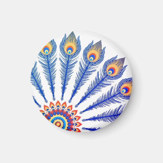 Peacock feathers magnet (Vorne)