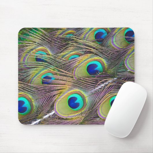 Peacock Feathers Mousepad (Mit Mouse)