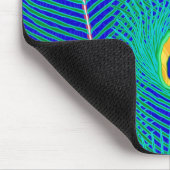 Peacock Feathers Mousepad (Ecke)
