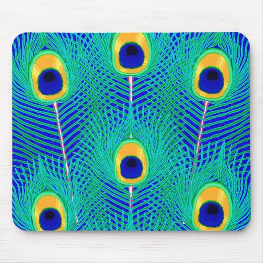 Peacock Feathers Mousepad (Vorne)