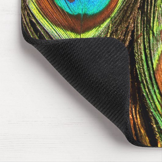 Peacock Feathers Mousepad (Ecke)