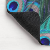 Peacock Feathers Mousepad (Ecke)