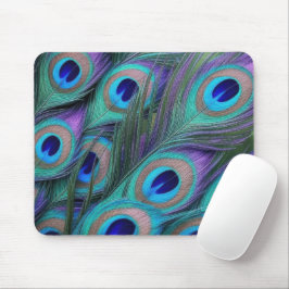 Peacock Feathers Mousepad