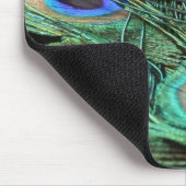 Peacock Feathers Mousepad (Ecke)