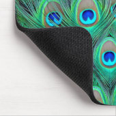 Peacock Feathers Mousepad (Ecke)
