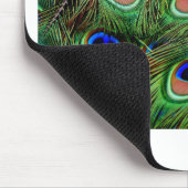 Peacock Feathers Mousepad (Ecke)