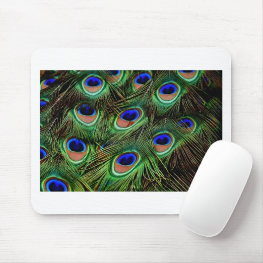 Peacock Feathers Mousepad (Mit Mouse)