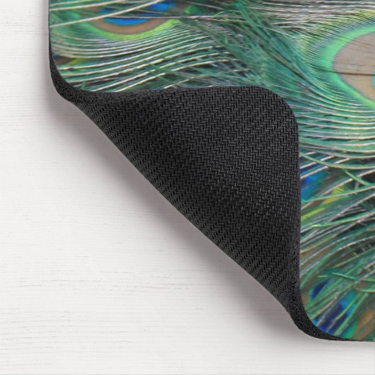 Peacock Feathers Mousepad (Ecke)