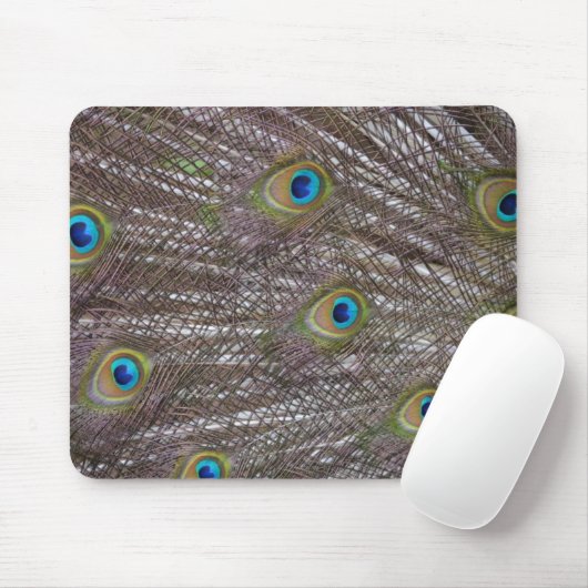 Peacock Feathers Mousepad (Mit Mouse)