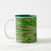 Peacock Feathers Mug Zweifarbige Tasse (Links)