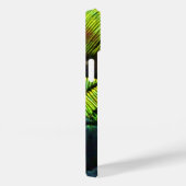 Peacock feathers nah-up aqua iphone case (Rückseite / Rechts)