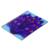 Peacock Feathers Notizblock (Linke Seite)