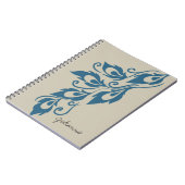 Peacock Feathers Notizblock (Linke Seite)