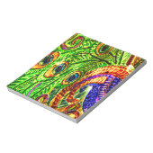 Peacock Feathers Notizblock (Rotiert)
