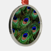 Peacock Feathers Ornament Aus Metall (Rechts)