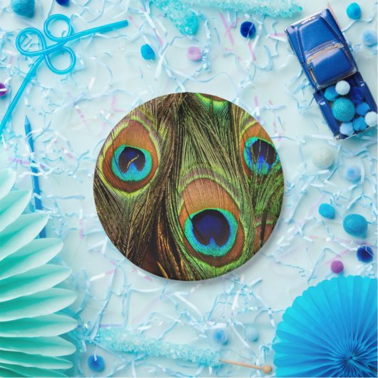 Peacock Feathers Paper Teller (Party)