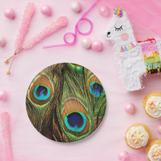 Peacock Feathers Paper Teller (Party)