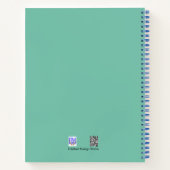 Peacock Feathers Pattern-Notebook Notizblock (Rückseite)