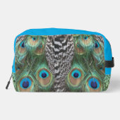 Peacock Feathers Pattern Toilettenpackung Waschbeutel (Rückseite)