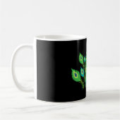 Peacock Feathers | Pfauenvögel | Art Kaffeetasse (Links)