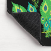 Peacock Feathers | Pfauenvögel | Art Mousepad (Ecke)