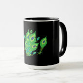 Peacock Feathers | Pfauenvögel | Art Tasse (VorderseiteRechts)