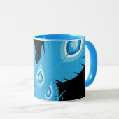 Peacock Feathers | Pfauenvögel | Mode Tasse (VorderseiteRechts)