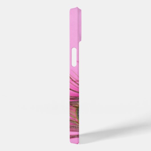 Peacock Feathers Pink iPhone Tough Case-Mate Hülle (Rückseite / Rechts)