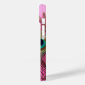 Peacock Feathers Pink iPhone Tough Case-Mate Hülle (Rückseite / Links)