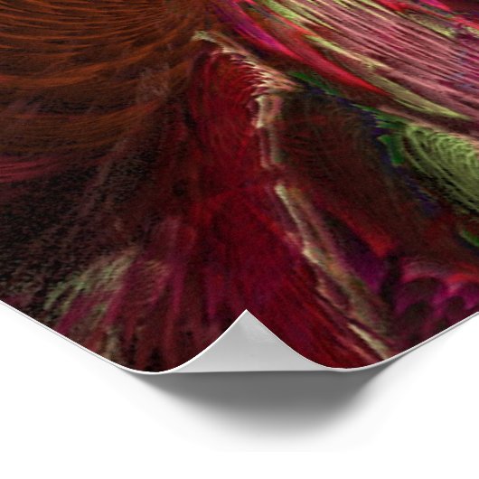 Peacock Feathers Poster (Ecke)