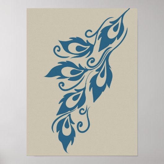Peacock Feathers Poster (Vorne)