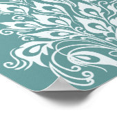 Peacock Feathers Poster (Ecke)