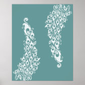 Peacock Feathers Poster (Vorne)