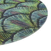 Peacock Feathers Round Cutting Board Schneidebrett (Ecke)