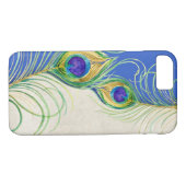 Peacock Feathers Royal Damask Personalisierte Name Case-Mate iPhone Hülle (Rückseite (Horizontal))