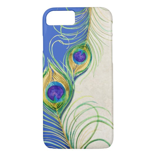 Peacock Feathers Royal Damask Personalisierte Name Case-Mate iPhone Hülle (Rückseite)