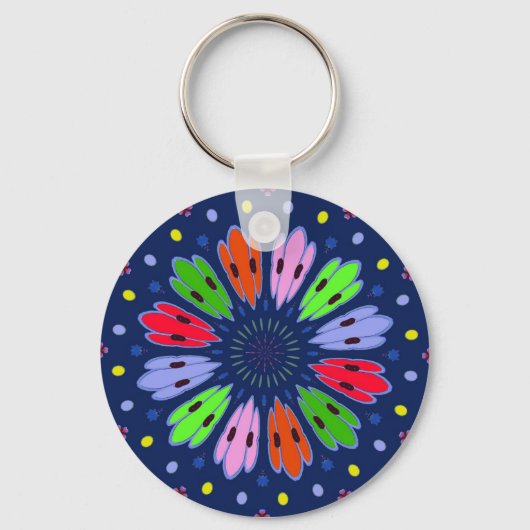 Peacock Feathers Schlüsselanhänger (Vorderseite)