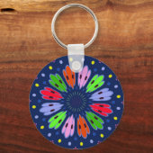 Peacock Feathers Schlüsselanhänger (Vorderseite)