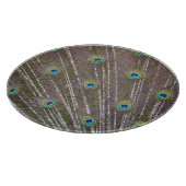 Peacock Feathers Schneidebrett (Ecke)
