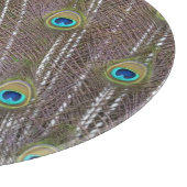 Peacock Feathers Schneidebrett (Ecke)