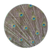 Peacock Feathers Schneidebrett (Vorderseite)