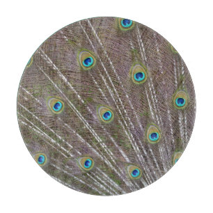 Peacock Feathers Schneidebrett