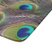 Peacock Feathers Schneidebrett (Ecke)